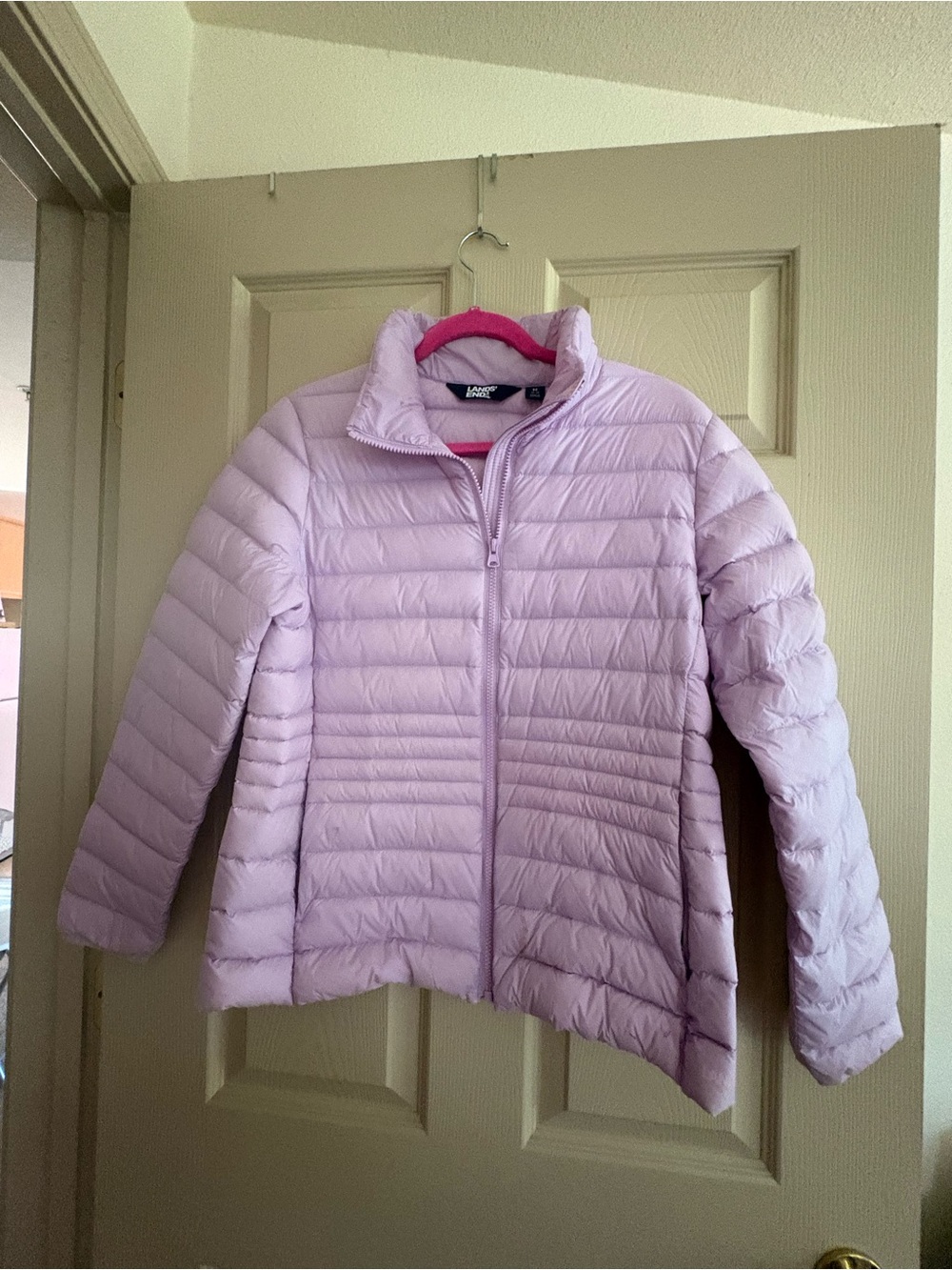 L.L. Bean Light Lavender Quilted Puffer Jacket